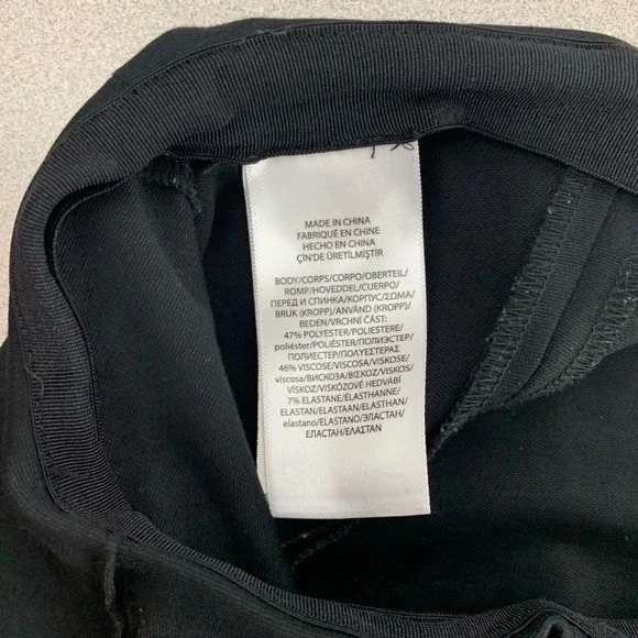 Polo Ralph Lauren Leggings Womens Medium Black Pintuck Ankle Zip Skinny Pants * - Picture 6 of 15